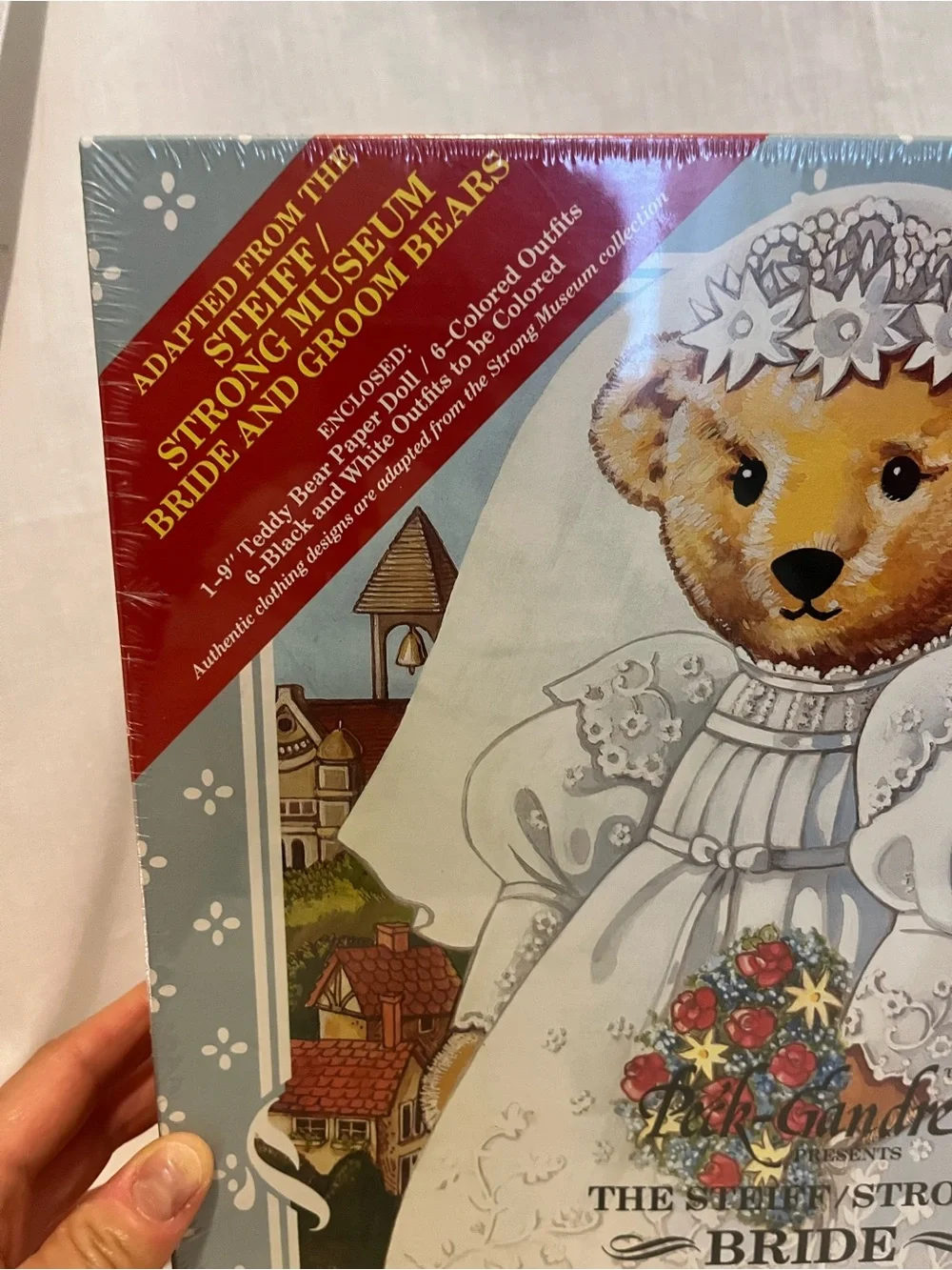 Bride & Groom Steiff Teddy Bear Paper Doll Set